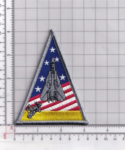 Miniatura 2 de F-14 Tomcat Triangle Patch - con gancho y bucle, 4