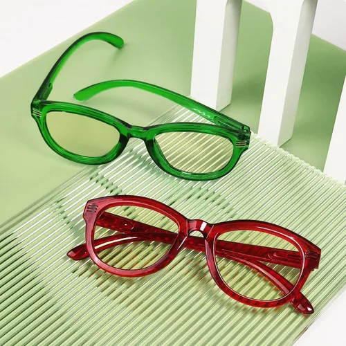 Miniatura 3 de Eyekepper Gafas de lectura con diseño de ojo de gato para mujer, paquete de 4 unidades, de gran tamaño Gafas de lectura con bloqueo de luz azul