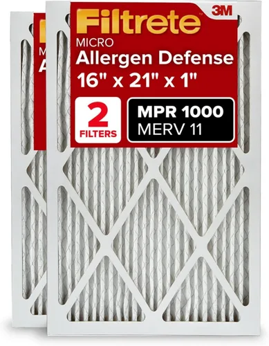 Miniatura 12 de Filtrete - Filtro de aire para aire acondicionado y calefactor, 12 x 12 x 1 pulgadas, MPR 1 MERV 11, defensa contra alérgenos, paquete de 2