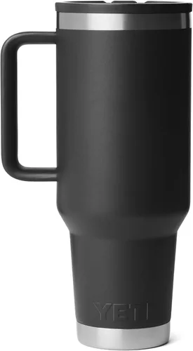 Miniatura 5 de YETI Rambler - Taza de viaje de 40 onzas con tapa abatible y pajilla, acero inoxidable, aislada al vacío, a prueba de fugas, apta para portavasos