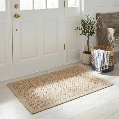Miniatura 13 de SAFAVIEH Alfombra de área 2x3 - Colección de fibra natural - Chocolate, sisal, diseño tejido con borde (NF525D)