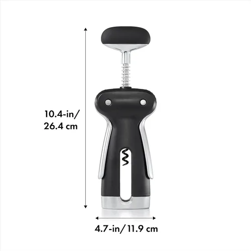 Miniatura 2 de OXO Sacacorchos con alas SteeL con cortador de papel de aluminio extraíble