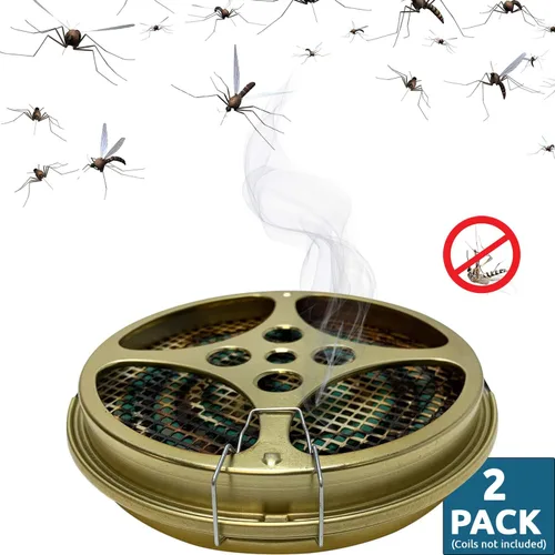 Miniatura 5 de W4W Soporte portátil de bobina de mosquitos, bobina de mosquitos y quemador de incienso para uso al aire libre, lado de la piscina, patio, cubierta
