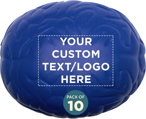 Miniatura 12 de Juego de 50 bolas para apretar el cerebro, paquete personalizado a granel, alivio del estrés, perfectas para tu escritorio, oficina o hogar