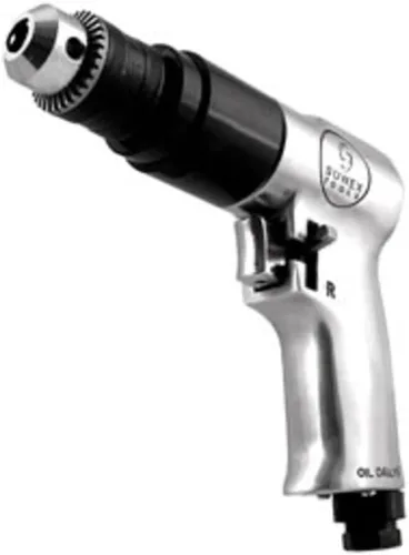 Sunex 223 - Taladro neumático reversible de 3/8 pulgadas con mandril engranado