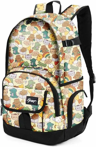 Miniatura 41 de Mochila escolar estilo Rickyh, mochila de viaje para hombres y mujeres, mochila ligera con compartimento para portátil, Tamaño único
