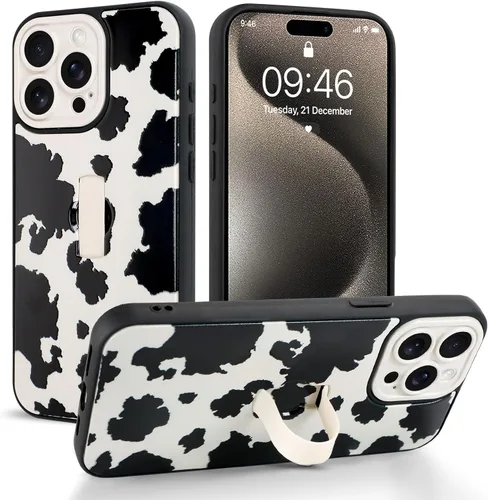 Miniatura 38 de Funda compatible con iPhone 17 Pro Max con correa de mano para los dedos, funda de teléfono con estampado de leopardo y guepardo para mujeres