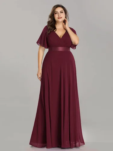 Miniatura 4 de Ever-Pretty 09890 Maxi vestido de fiesta de noche, con cuello en V doble, para mujer