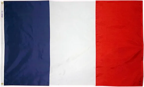 Miniatura 5 de Annin Flagmakers Bandera de Francia fabricada en Estados Unidos según las especificaciones oficiales de diseño de las Naciones Unidas, 2 x 3 pies
