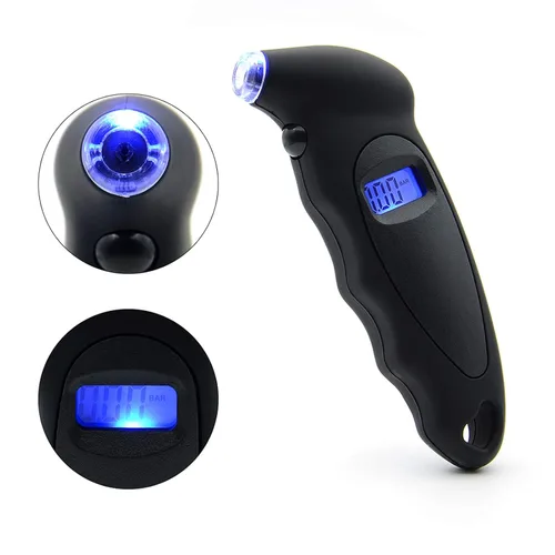 Miniatura 4 de ANKIA - Medidor digital de presión de neumáticos de 150 PSI con LCD retroiluminado y agarre antideslizante para automóvil, camión, SUV, motocicleta