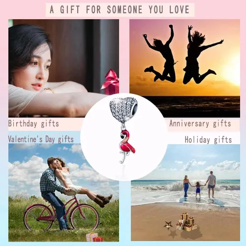 Miniatura 5 de Abalorios de plata de ley 925 para pulseras Pandora, regalos de joyería para mujer y niña.