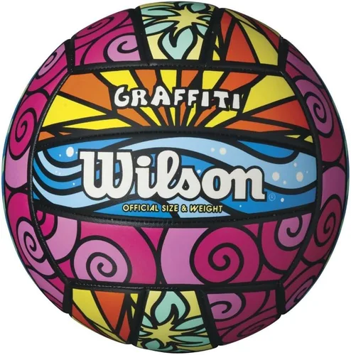 Miniatura 7 de Wilson - Balón de voleibol para actividades recreativas al aire libre, tamaño oficial Verde/Anaranjado/Azul