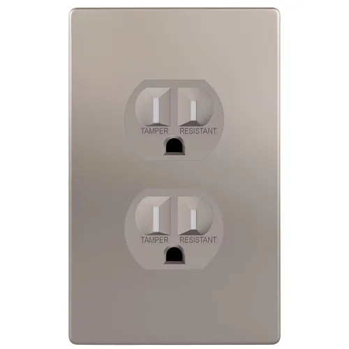 Miniatura 39 de ENERLITES Toma de corriente dúplex, tomacorrientes eléctricos de pared resistentes a manipulaciones, grado residencial, 3 cables, autoconexión a