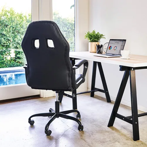 Miniatura 7 de BestOffice - Silla de oficina para escritorio de juegos, silla de juegos de carreras, con respaldo alto, para computadora, giratoria, silla