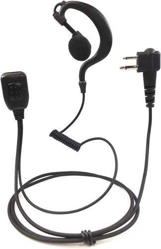 PROMAXPOWER Auriculares PTT giratorios en forma de G para radios bidireccionales Motorola CP110, CP200D, CLS1110, CLS1410, RDM2070D, R2