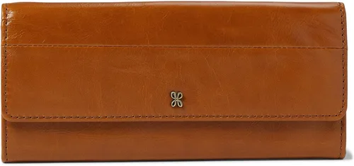 HOBO Jill - Bolso de mano grande triple para mujer, construcción de cuero con acento metálico en el exterior, hermosa e impresionante cartera de