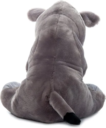 Miniatura 3 de The Petting Zoo Rinoceronte de peluche, regalos para niños, animales salvajes del zoológico Onez, juguete de peluche jumbo de rinoceronte del sur