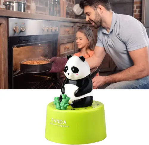 Miniatura 4 de Temporizador mecánico de cocina, lindo temporizador de animales de dibujos animados de 60 minutos, temporizador giratorio de huevos de cuenta