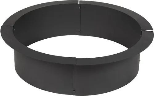 Miniatura 7 de Ash & Ember - Revestimiento de acero para hoguera de 33" de diámetro exterior x 27" interior - Revestimiento de 4 paneles de acero de 1.5mm