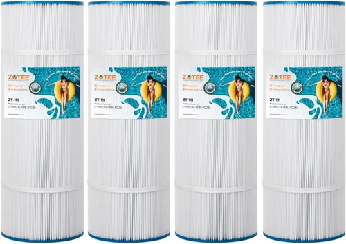 ZOTEE PCC80-PAK4 Cartucho de filtro de repuesto para piscina PCC80, C-7470, PLFPCC80, Darlly 70804, Clean and Clear Plus 320, Filbur FC-1976, filtro