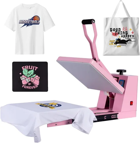 Prensa térmica de 15 x 15 pulgadas, máquina de prensa de calor manual para camisetas, máquina de prensado de camisetas para ropa, bolsas, cortina