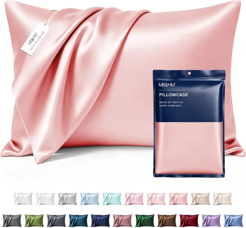 Miniatura 33 de MR&HM - Funda de almohada de satén 16- verde floral