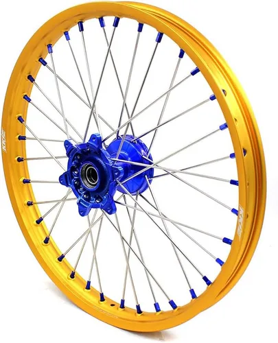 Miniatura 2 de KKE 1.6 x 21/2.15 x 18 ruedas de fundición de Enduro para YAMAHA YZ125 YZ250 1999-2026 YZ250F YZ450F 2003-2026 YZ250F WR250F WR450F 2026 borde dorado