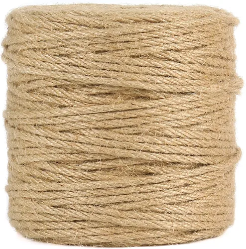 Miniatura 9 de Vivifying Cuerda de yute, cuerda de yute natural de 165 pies y 0.157 in de grosor para manualidades, lazos de jardín, plantas trepadoras, colgar