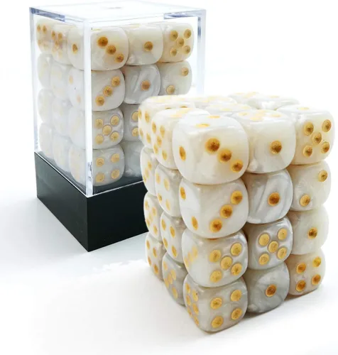 Miniatura 11 de Bescon 0.472 in 6 lados dados 36 en cubo, 0.472 in seis caras Die (36) bloque de dados, efecto Géminis en todos los colores surtidos de flores