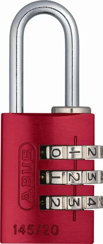 Miniatura 10 de ABUS 145/30 Candado de combinación no-TSA para maletas rígidas, equipaje, reajustable, color amarillo