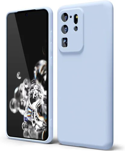Miniatura 161 de oakxco Funda para teléfono Samsung Galaxy S21 Ultra con agarre de silicona líquida, bonita funda delgada y delgada de goma suave de TPU lisa