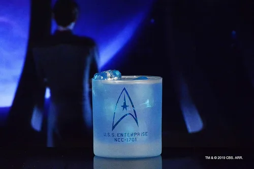 Miniatura 3 de STAR TREK The Original Series Command Badge - Vaso de whisky grabado en rocas, con licencia oficial, calidad premium, cristalería artesanal, 11