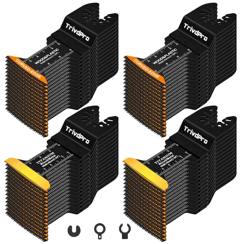 Miniatura 10 de Cuchillas de Herramienta Oscilante Cuchillas Multiherramienta - TrivdPro 50 piezas Juego de Cuchillas de Herramientas Múltiples Cuchillas de Sierra
