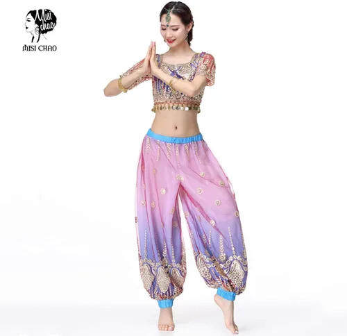 Miniatura 3 de MISI CHAO Pantalones harén para disfraz de Bollywood para mujer