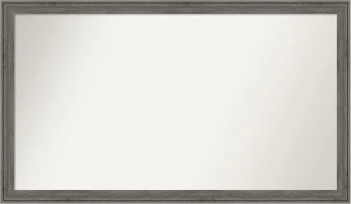 Miniatura 341 de Amanti Art Espejo personalizado, espejo de baño gris plomo a rayas, espejo de pared o espejo de tocador de baño sobre el fregadero