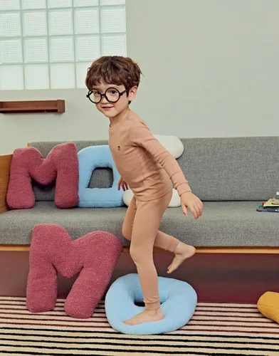 Miniatura 3 de moimoln Pijama de algodón suave y liso modal para bebés, niños y niñas, ajuste cómodo, pijama larga para el día a día