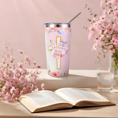 Miniatura 3 de Regalos de apreciación para la esposa del pastor para mujeres, regalos cristianos, regalo único para la esposa del pastor que incluye diario, vaso