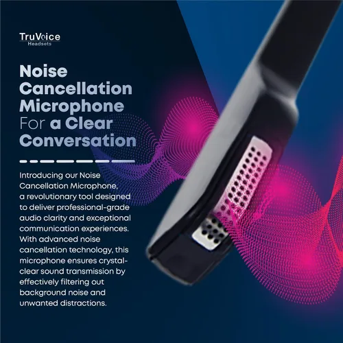 Miniatura 3 de TruVoice HD-550 Auriculares USB Premium para la oficina o centro de llamadas. Funciona con todos los sistemas telefónicos VoIP. Micrófono con Oreja