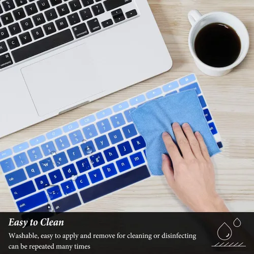 Miniatura 6 de ASUS Chromebook Funda para teclado - 14" CX1/Flip C434/C433, piel y funda, color azul degradado azul (Gradual Blue)