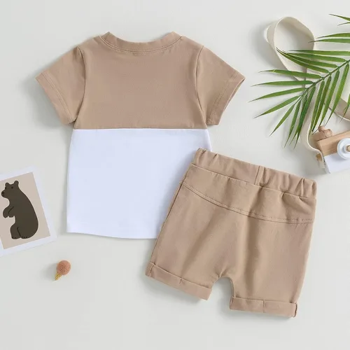 Miniatura 52 de Conjunto de camiseta de manga corta para bebé niño y niña, camiseta de manga corta, pantalones cortos casuales, ropa para recién nacidos, 6, 12, 18