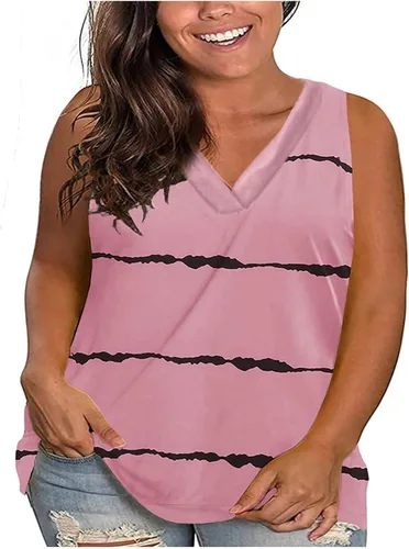Miniatura 2 de Camisetas sin mangas para mujer, talla grande, camisola, camiseta sin mangas con vuelo, camiseta tipo túnica, camisola, chaleco fruncido, tops