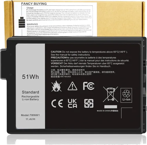 7WNW1 GK3D3 - Batería para portátil compatible con Dell Latitude 5424 5420 Rugged 7424 Extreme P85G P86G P137G P137G001 P137G002 P85G001 P86G001