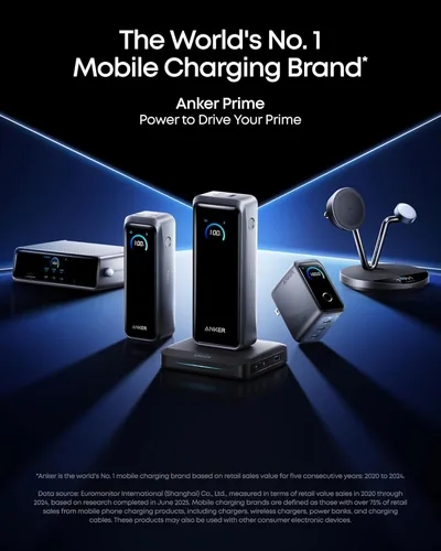 Miniatura 8 de Anker Prime Power Bank, banco de energía portátil de 3 puertos de 26,250 mAh con salida máxima de 300 W, carga bidireccional, aprobado por la TSA