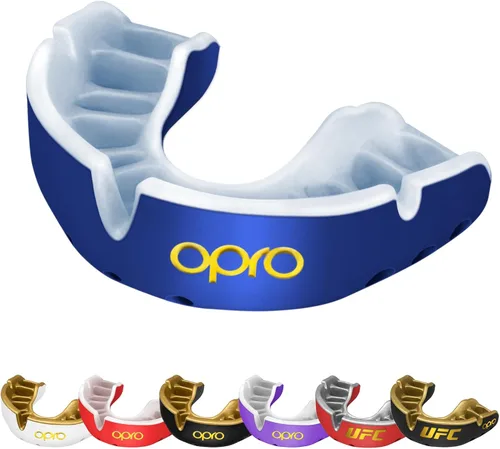 Miniatura 23 de OPRO Protector bucal Gold Level - Protector bucal moldeable con ajuste cómodo de primera calidad y protección multicapa para boxeo, artes marciales