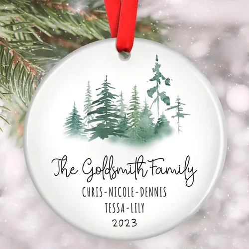 Miniatura 9 de Adornos familiares personalizados, adorno de Navidad familiar, decoración del hogar de Navidad, regalos de Navidad para la familia, adornos de árbol