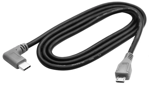 Miniatura 4 de Cable extensor USB micro a tipo C de 90 grados USB 2.0 tipo C macho a micro 2.0 macho de sincronización de datos y cable de carga para MacBook