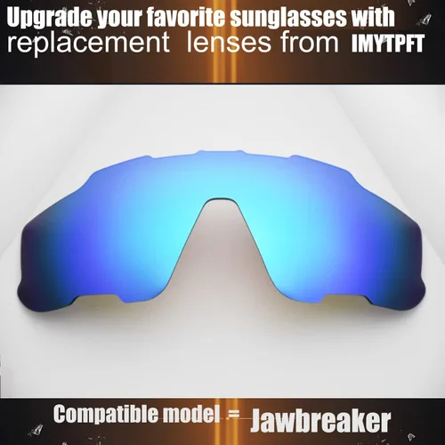 Miniatura 2 de CompatibleReemplazo para Lentes Oakley Jawbreaker AzulNegro Polarizado