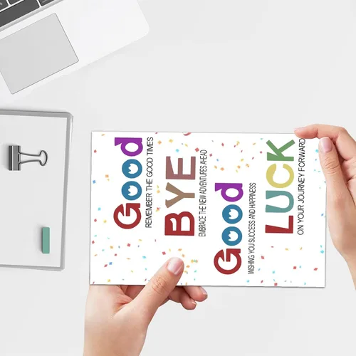 Miniatura 2 de Joycard Divertida tarjeta de despedida para él/ella, tarjetas de jubilación humorísticas para compañeros de trabajo y amigos, divertida tarjeta