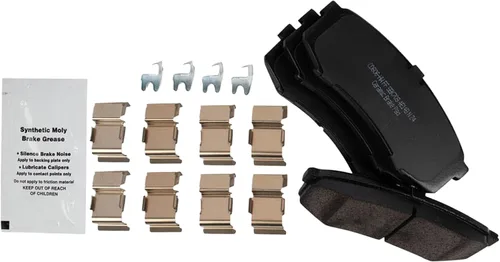 Miniatura 4 de TRQ Kit de pastillas de freno trasero y rotor, kit químico de freno, pastillas de freno de cerámica compatible con Lexus GX470 Toyota 4Runner