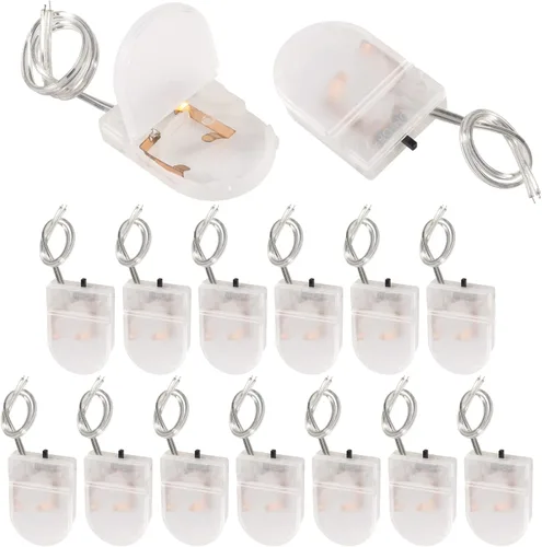 Aobao Soporte de batería CR2032, 15 piezas, soporte de batería CR2032 con interruptor, soporte para celda de moneda, 1 soporte de batería de botón